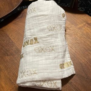West Elm Muslin Swaddle XOXO
